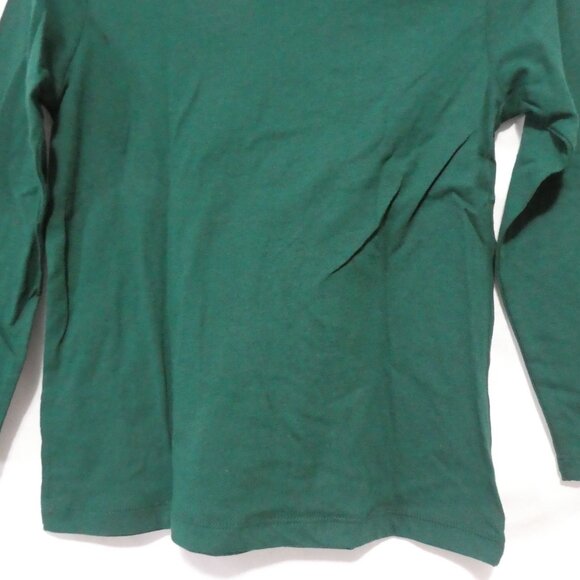OLD NAVY | medium (8) | Solid Green Long Sleeve T-Shirt / Shirt | NWOT - Picture 13 of 14